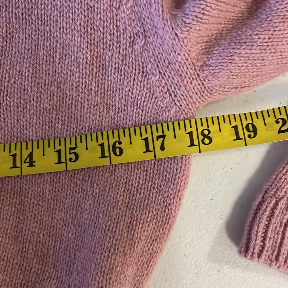 BROCK COLLECTION Belted V-neck Cashmere sweater Size XS  Pink - Picture 6 of 7